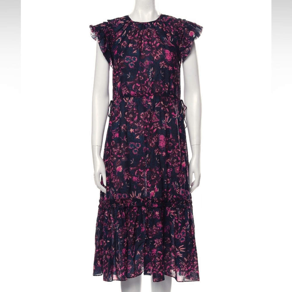 Ulla Johnson Floral Midi Dress size 0